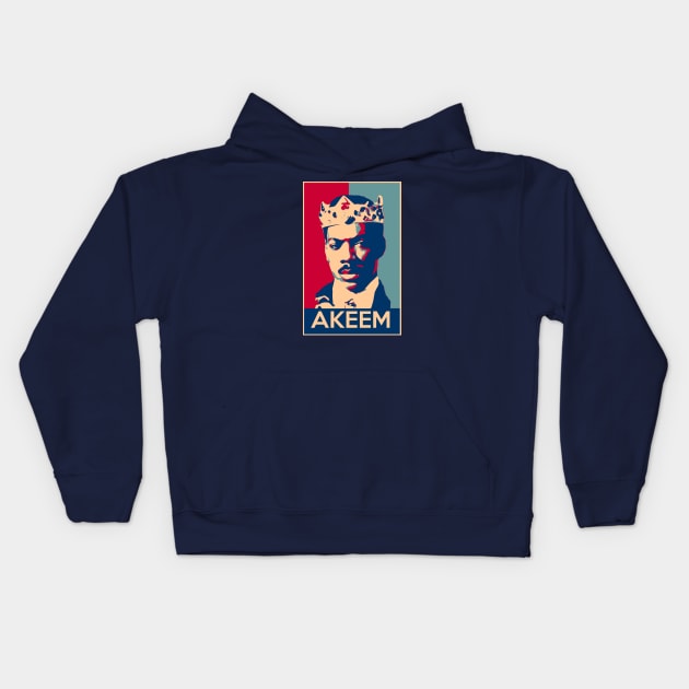 Akeem - Yes We Can Kids Hoodie by kevlight7542